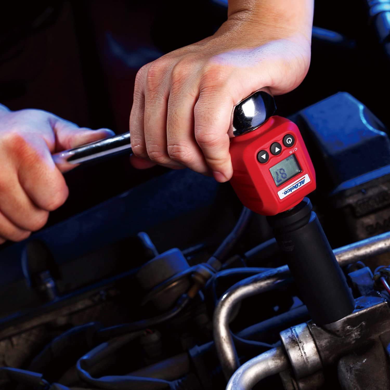 ACDelco 3/8” Digital Torque Adapter, 5.9-59 ft-lbs (8-80 Nm) Range, Audible Buzzer & LED Flash Notification, Includes ISO 6789 Calibration Certificate, ARM602-3 - Image 4