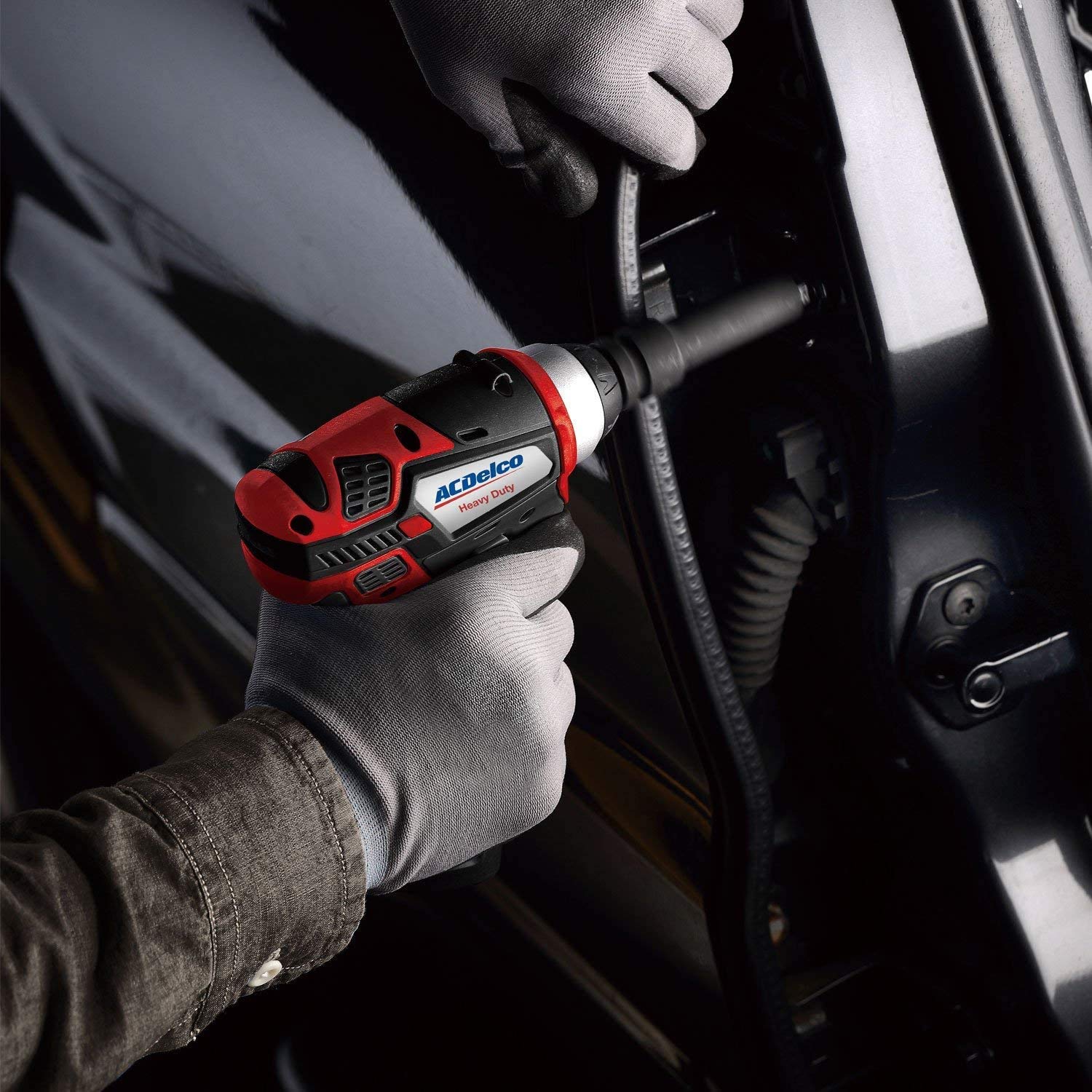 ACDelco 3/8 Power Impact Wrench 90ft-lbs, 3100 RPM, LED Light Cordless Li-ion 12V Max Compact Tool, Kit, Charger, G12 Series ARI12104 - Image 5