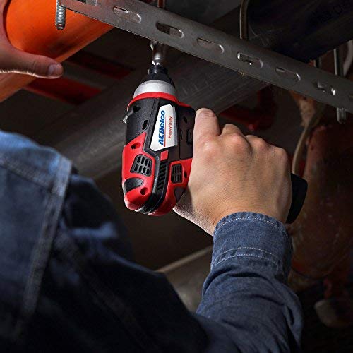 ACDelco ARI12105P G12 Series 12V Cordless Li-ion ¼” 82 ft-lbs. Impact Driver Tool Kit - Image 4