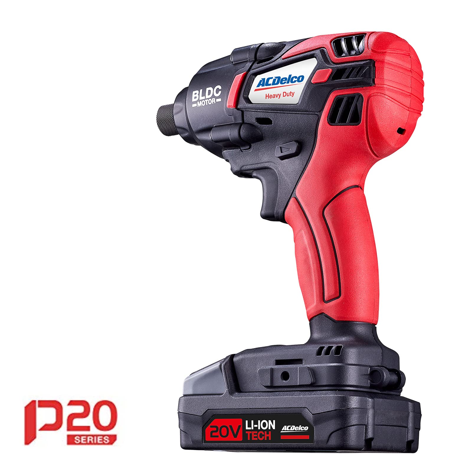 ACDelco ARI20173-PM P20 Series 20V Cordless Li-ion 1/4” 162 ft-lbs. Heavy Duty Brushless Impact Driver Tool Kit - Image 5