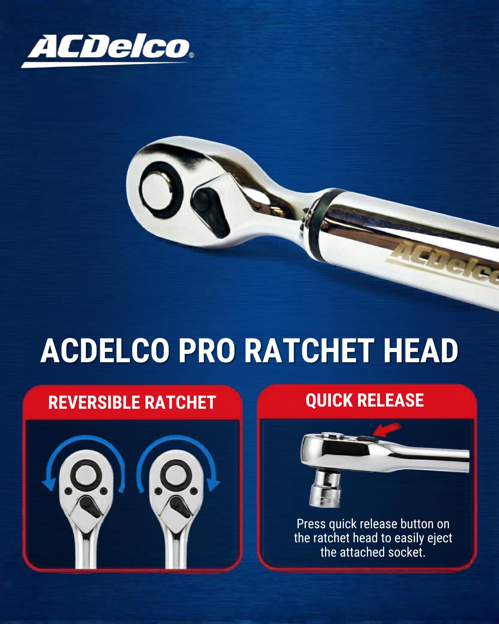 ACDelco Digital Torque Wrench Combo Kit, 1/2" Heavy Duty Angle (25-250 ft-lbs) & 3/8" (5-99 ft-lbs), Buzzer & LED Flash, ISO 6789 Standards Calibration Certificate, ARM303-4A-340-K1 - Image 2