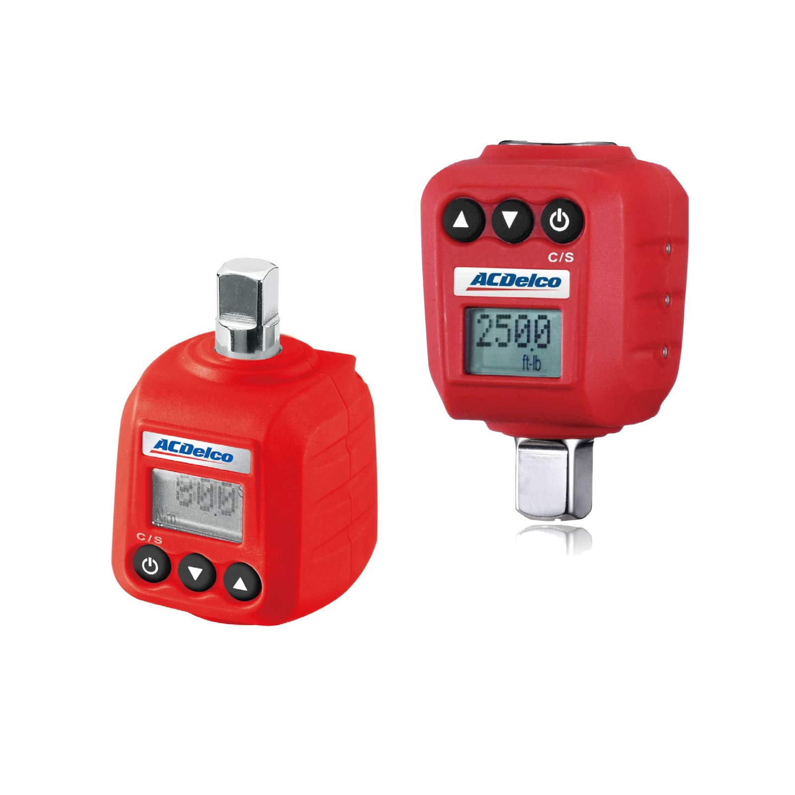 ACDelco ARM602-34A 3/8” & ½” Heavy Duty Digital Torque Adapter Combo Kit with Buzzer and LED Flash Notification – ISO 6789 Standards with Certificate of Calibration