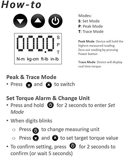 ACDelco ARM602-34A 3/8” & ½” Heavy Duty Digital Torque Adapter Combo Kit with Buzzer and LED Flash Notification – ISO 6789 Standards with Certificate of Calibration - Image 8