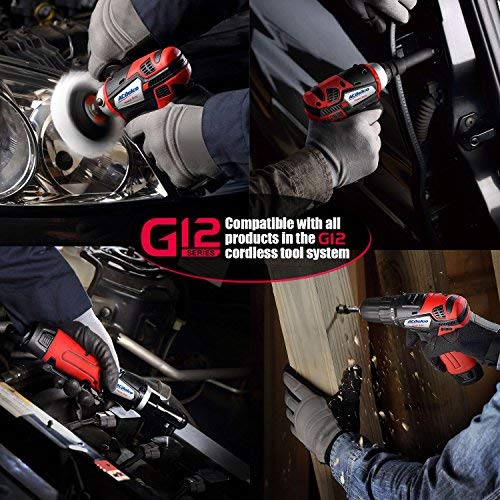 ACDelco G12 Series 3-Tool Combo, 3/8" Brushless Ratchet Wrench & 2-speed Polisher & 3/8" Impact Wrench, 2-battery, ARW1208-K13 - Image 9