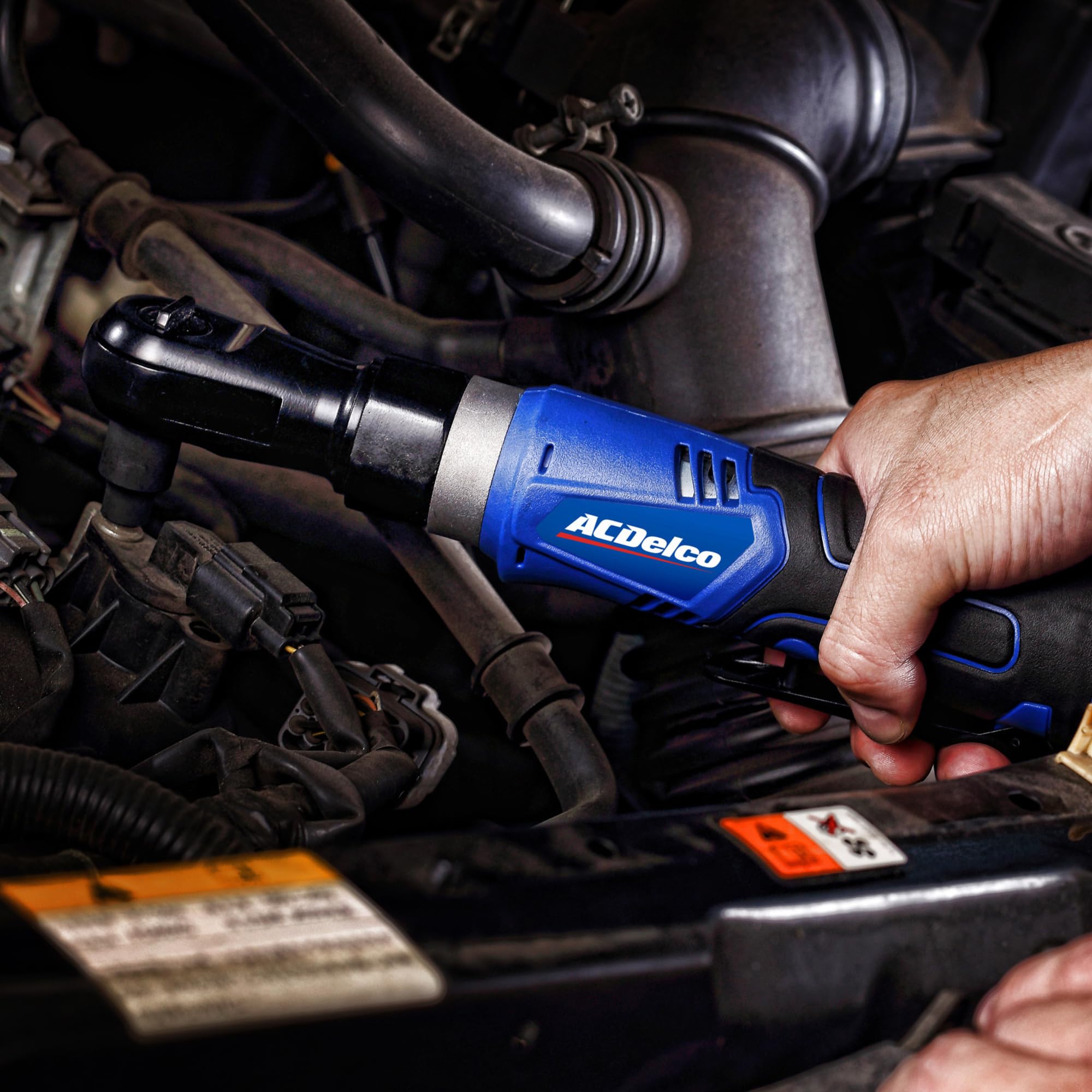 ACDelco ARW1209T G12 Series 12V Li-ion Cordless 3/8” 45 ft-lbs. Ratchet Wrench Tool Kit (Tool Only) - Image 4
