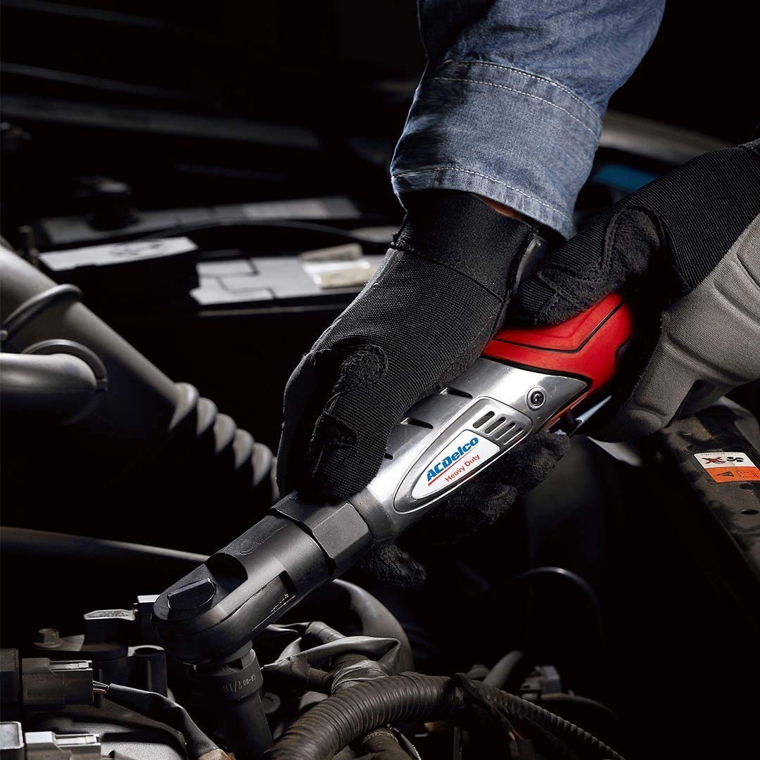 ACDelco G12 12V Cordless Combo Kit – Mini Polisher, 3/8" Impact Wrench (90 ft-lbs), Ratchet Wrench (55 ft-lbs) with 2 Li-Ion Batteries & Fast Charger, Auto Repair & DIY Tools - Image 8