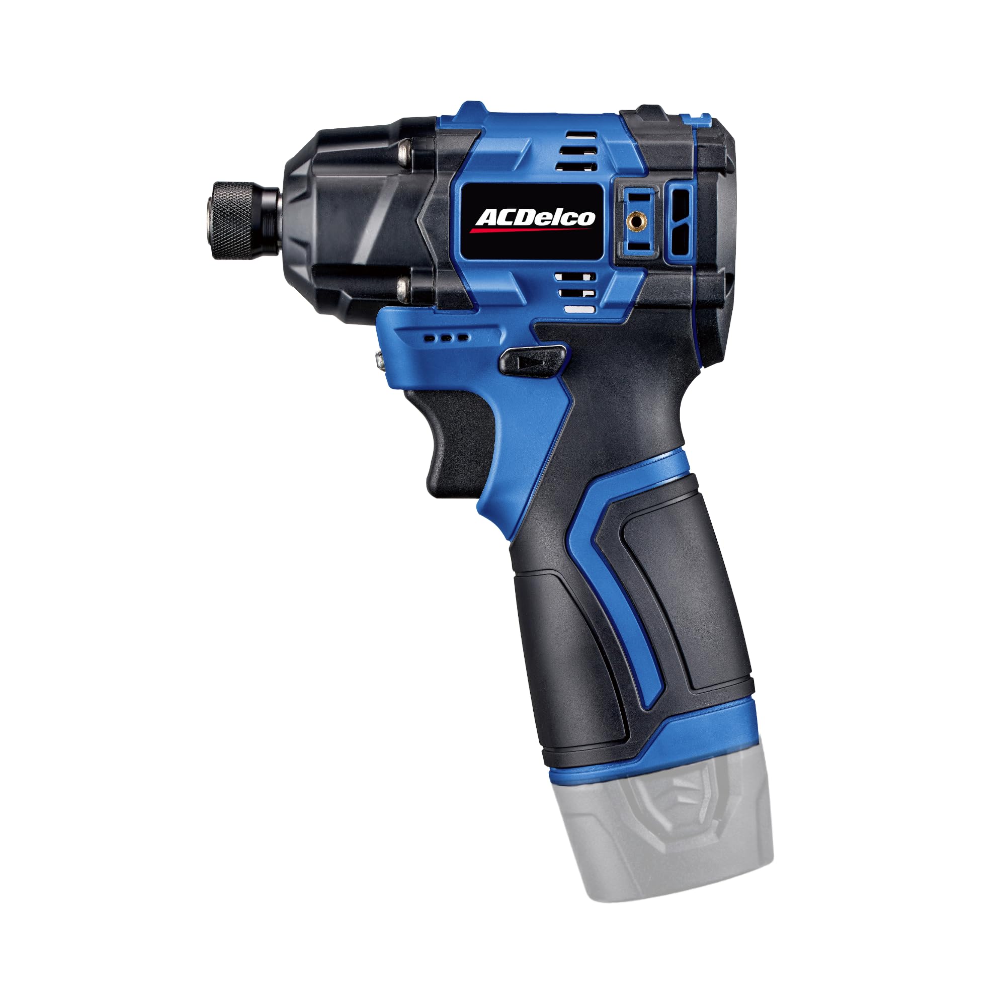 ACDelco G12 Series 12V Brushless 1/4 inch Hex Impact Driver 125 ft-lbs 170 Nm Max Torque 3600 RPM 4-Mode Intelligent Control 5-inch Compact Body Bare Tool Only ARI12185T
