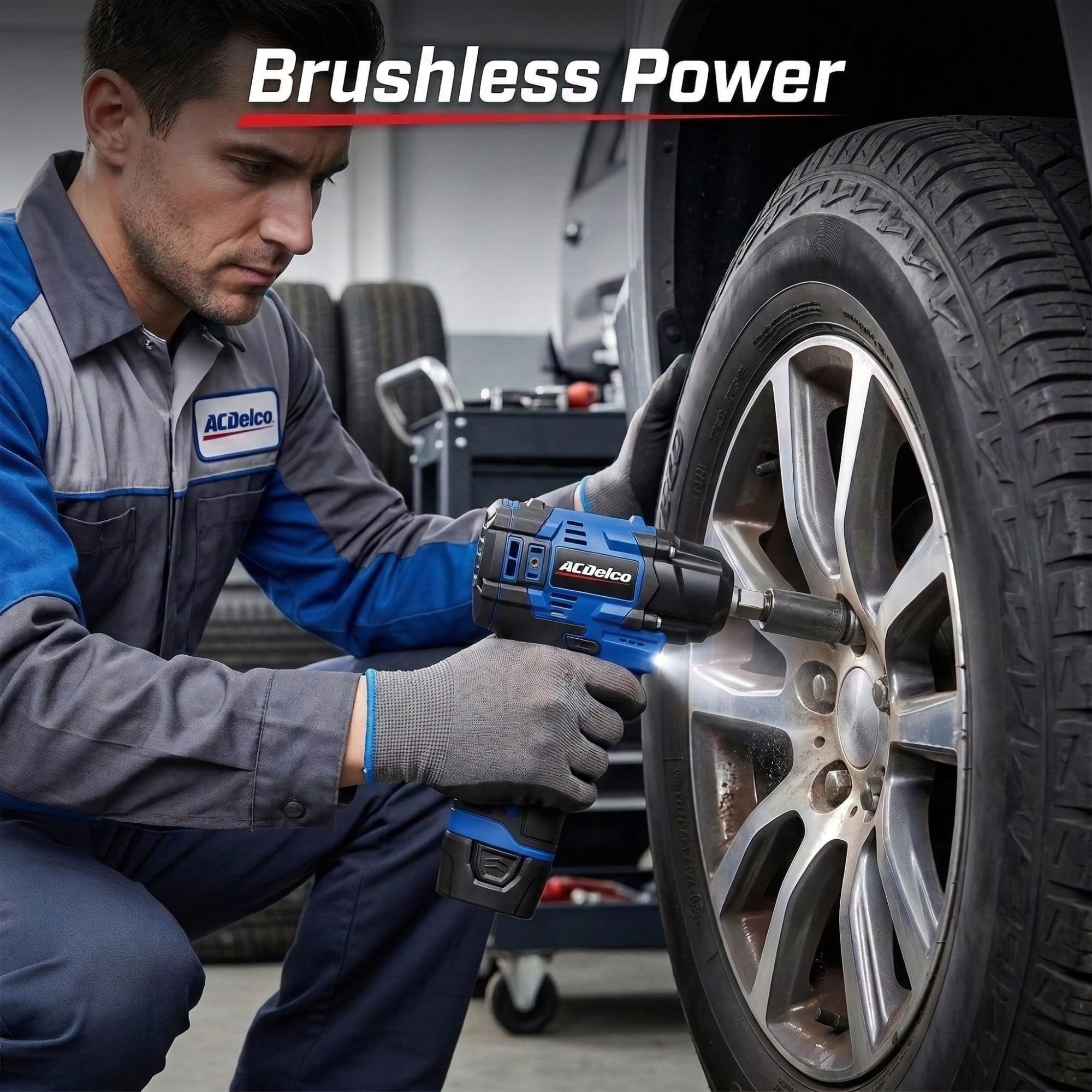 ACDelco G12 Series 12V Brushless 3/8 inch Cordless Impact Wrench 140 ft-lbs 190 Nm Max Torque 3600 RPM 4-Mode Intelligent Control Compact Body Bare Tool Only ARI12186-3T - Image 2