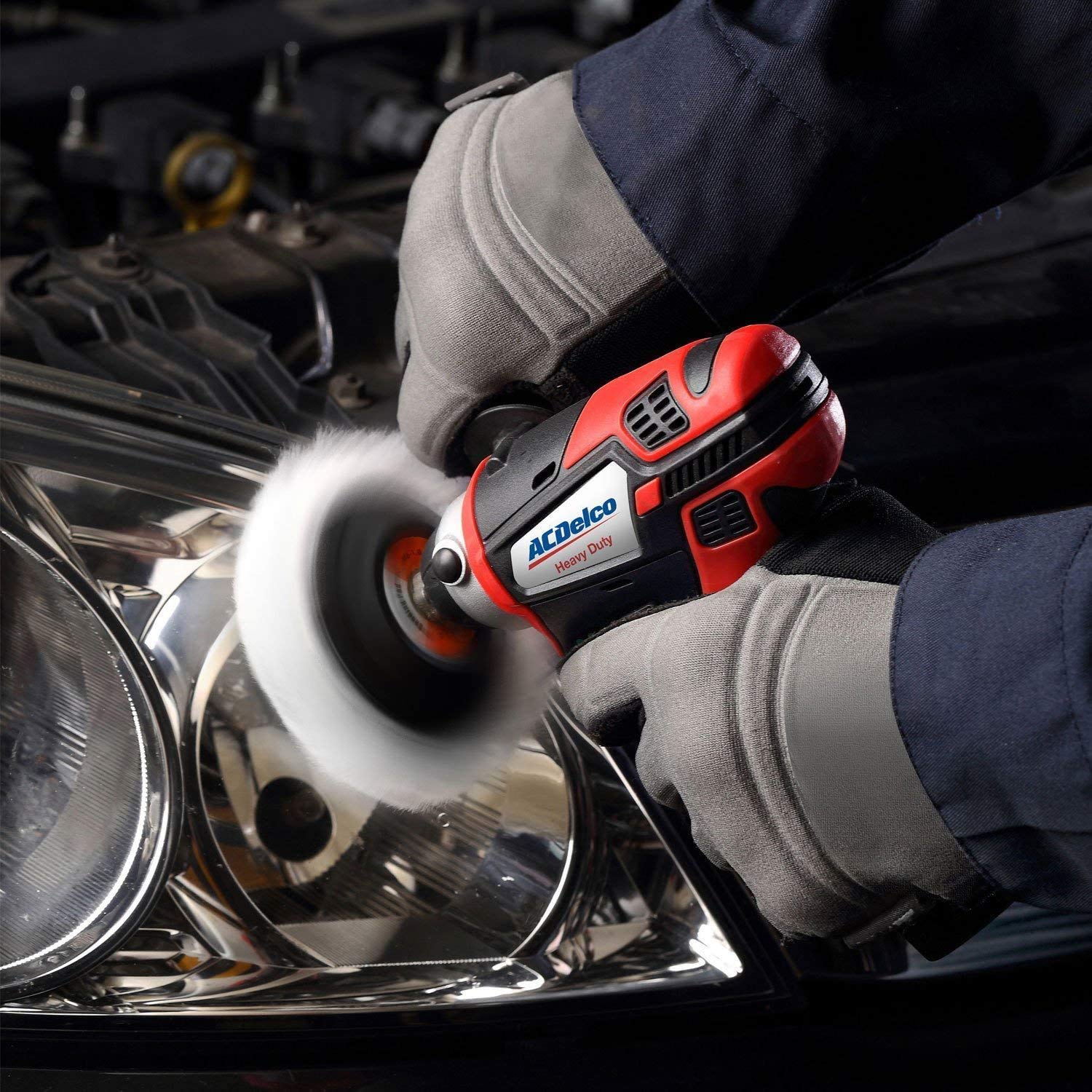 ACDelco G12 Series 3-Tool Combo, 3/8" Brushless Ratchet Wrench & 2-speed Polisher & 3/8" Impact Wrench, 2-battery, ARW1208-K13 - Image 8