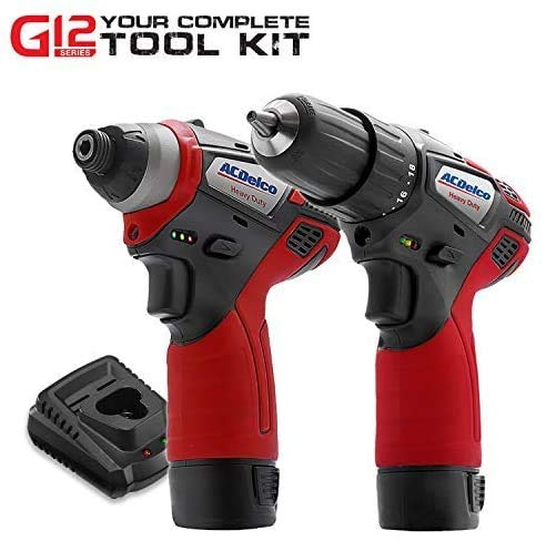 ACDelco G12 Series 3-Tool Cordless Combo 3/8" Brushless Ratchet Wrench + 2-Speed Drill/Driver+ Impact Driver, 2-battery, ARW12103-K11 - Image 6