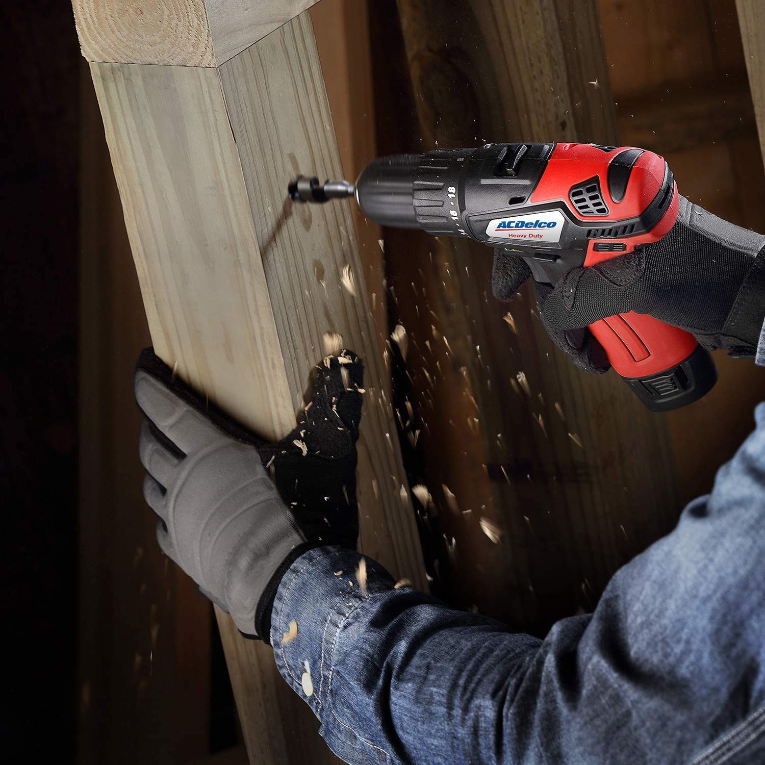 ACDelco G12 Series 3-Tool Cordless Combo 3/8" Brushless Ratchet Wrench + 2-Speed Drill/Driver+ Impact Driver, 2-battery, ARW12103-K11 - Image 8