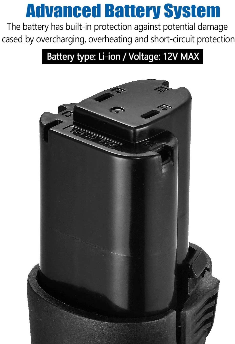 ACDelco AB1225LA G12 Series 12V Li-ion Interchangeable Battery Pack, Black - Image 3
